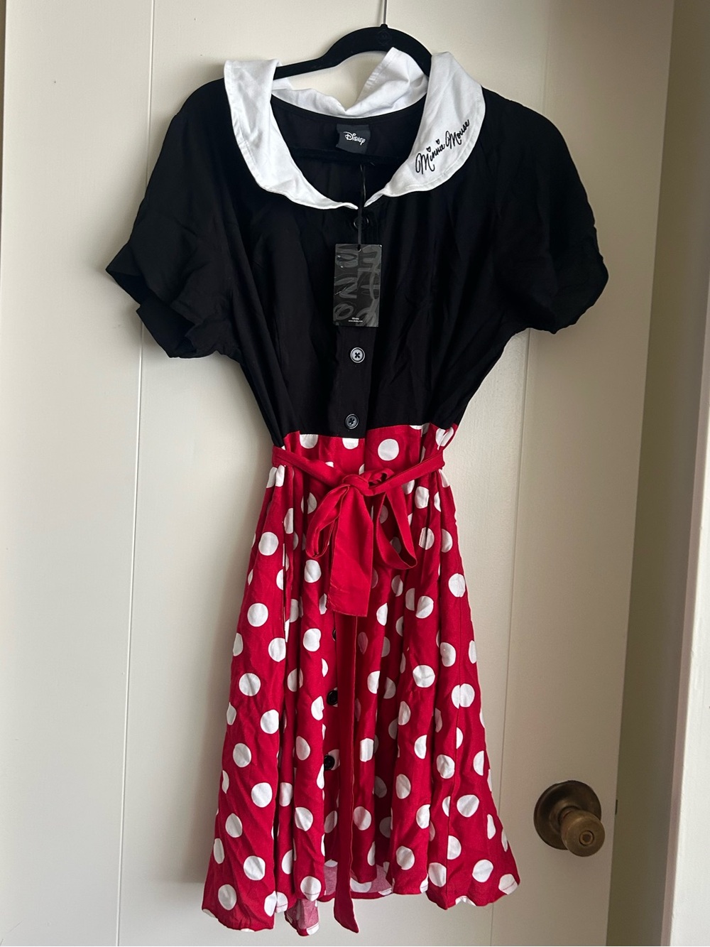 Disney Minnie Mouse polka dot dress nwt